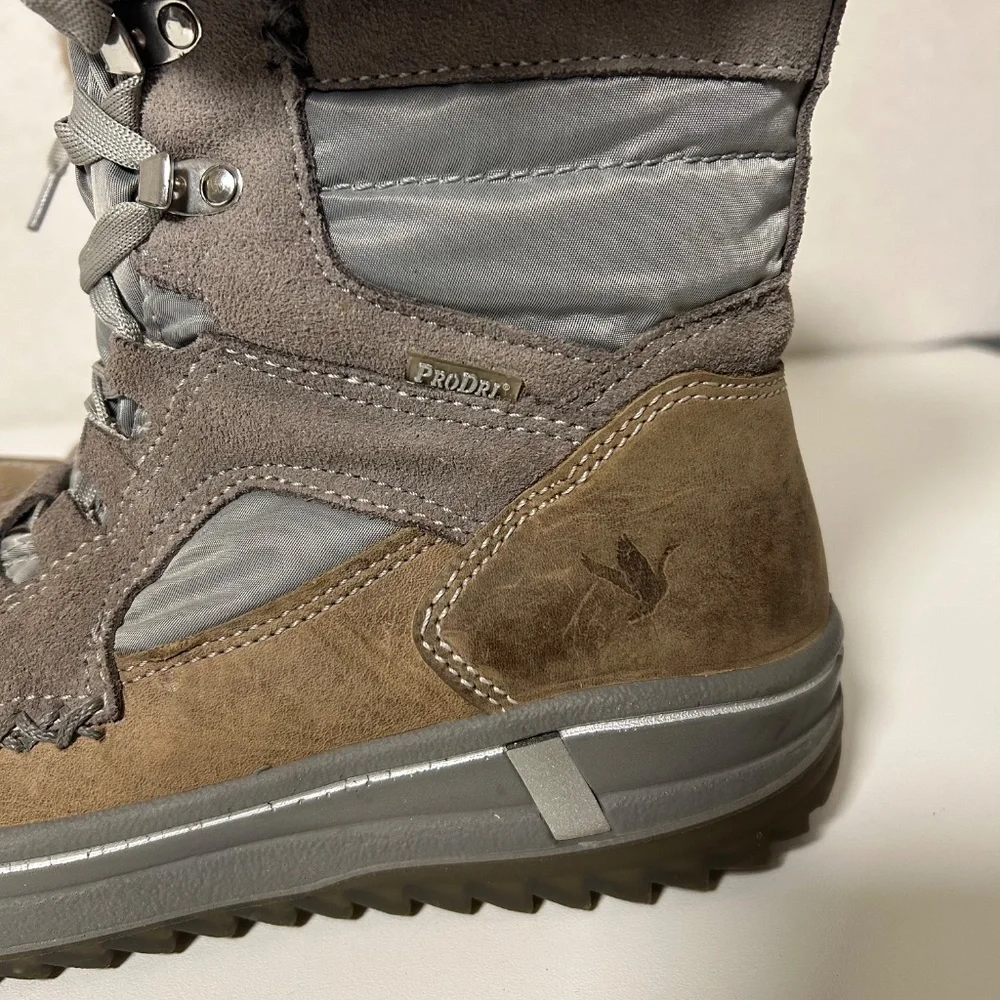 santana canada marta faux fur sherpa lined water resist‎ insulated winter boot 8